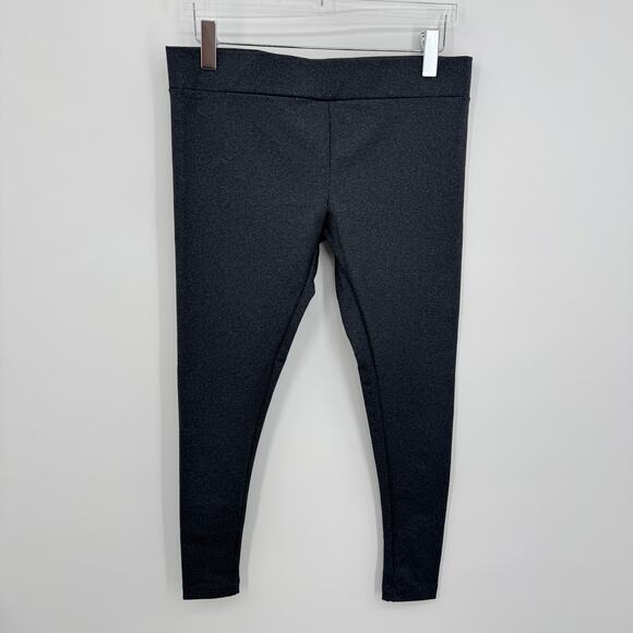 Matty M leggings women's XL ponte pull on skinny crop stretch charcoal gray NEW - Picture 2 of 8